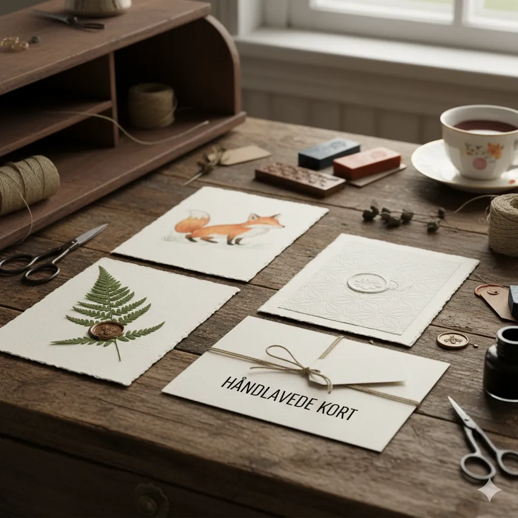 Håndlavet kort design proces